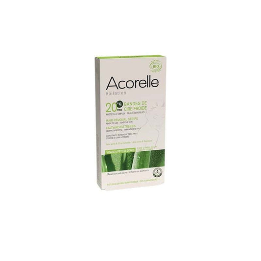 ACORELLE -- Bandes de cire froide visage x