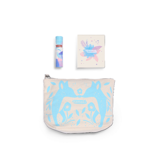 Trousse scintillante renard bleue - 1